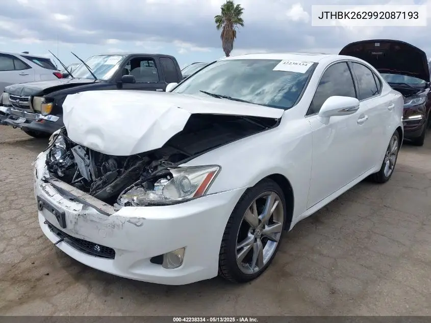 2009 Lexus Is 250 VIN: JTHBK262992087193 Lot: 42238334
