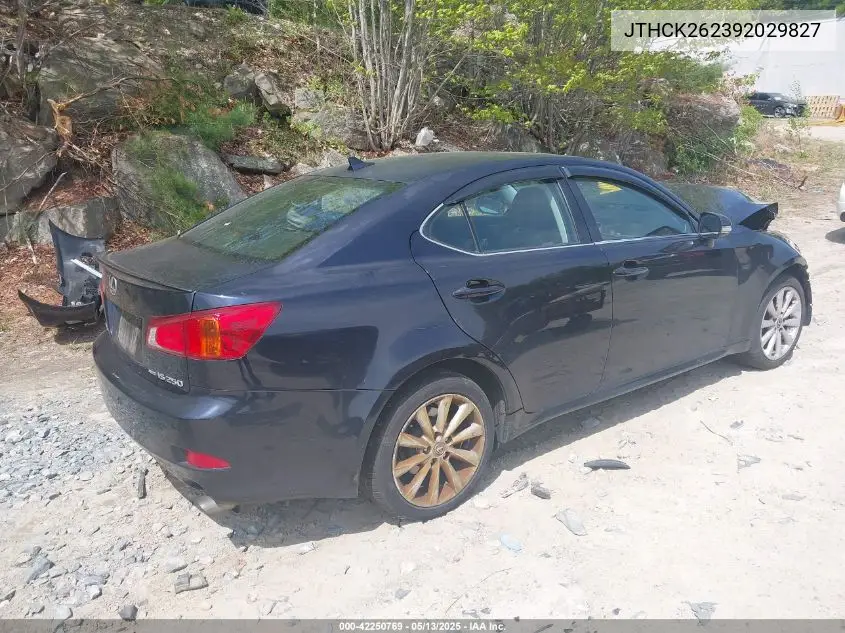 2009 Lexus Is 250 VIN: JTHCK262392029827 Lot: 42250769