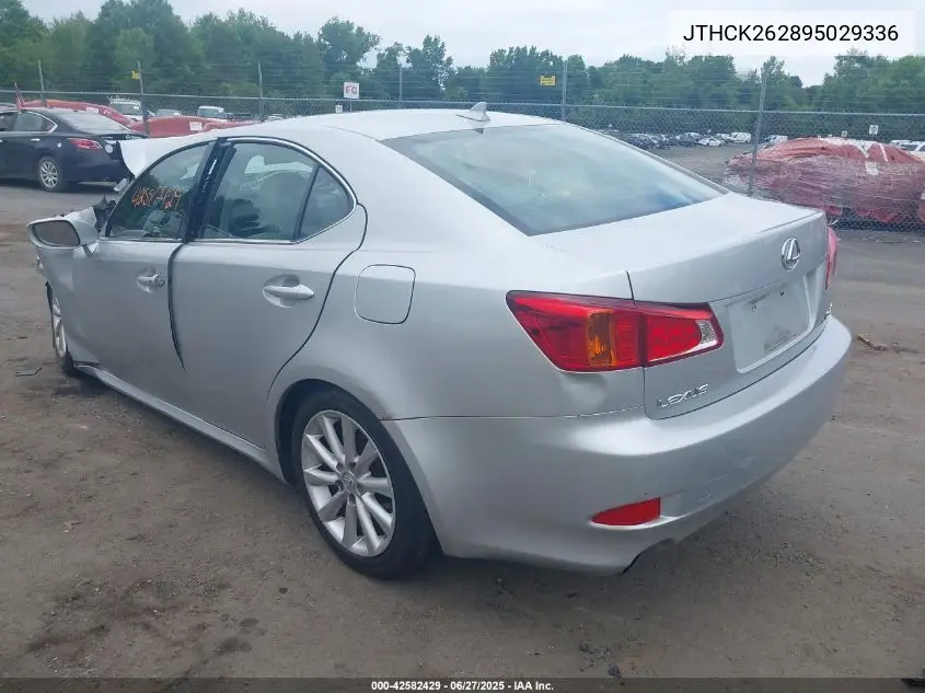 2009 Lexus Is 250 VIN: JTHCK262895029336 Lot: 42582429