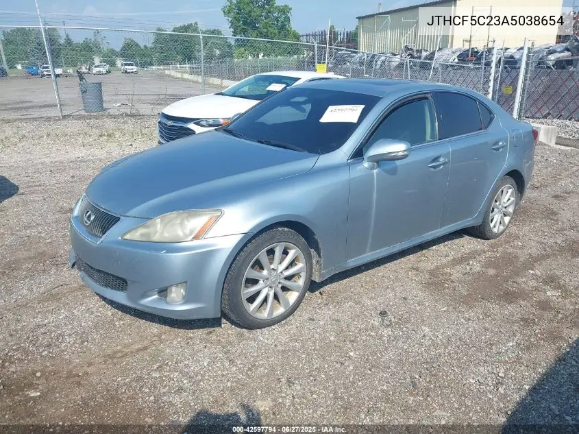 2010 Lexus Is 250 VIN: JTHCF5C23A5038654 Lot: 42597794
