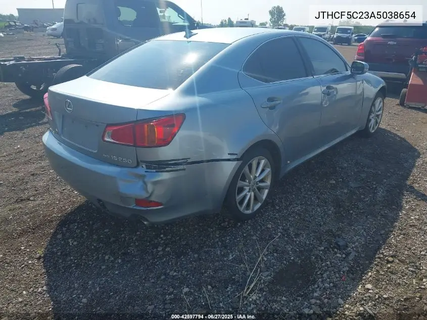 2010 Lexus Is 250 VIN: JTHCF5C23A5038654 Lot: 42597794