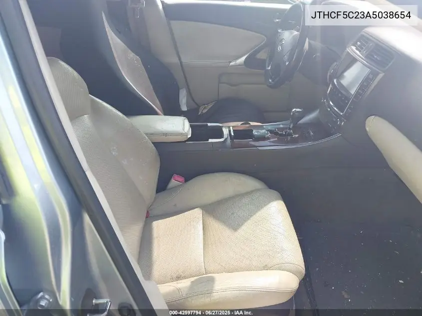 2010 Lexus Is 250 VIN: JTHCF5C23A5038654 Lot: 42597794