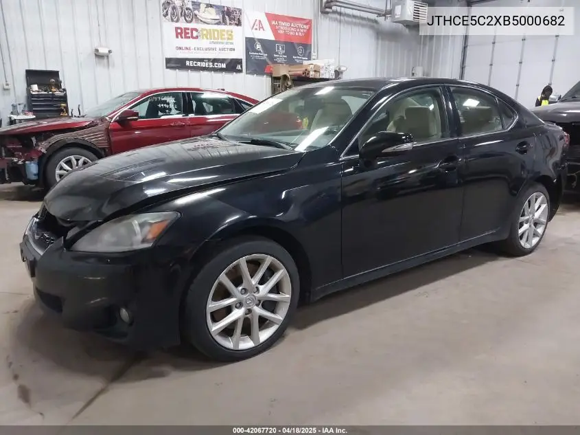 2011 Lexus Is 350 VIN: JTHCE5C2XB5000682 Lot: 42067720