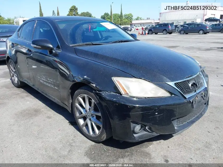 2011 Lexus Is 250 VIN: JTHBF5C24B5129302 Lot: 42218001