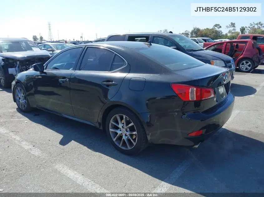 2011 Lexus Is 250 VIN: JTHBF5C24B5129302 Lot: 42218001