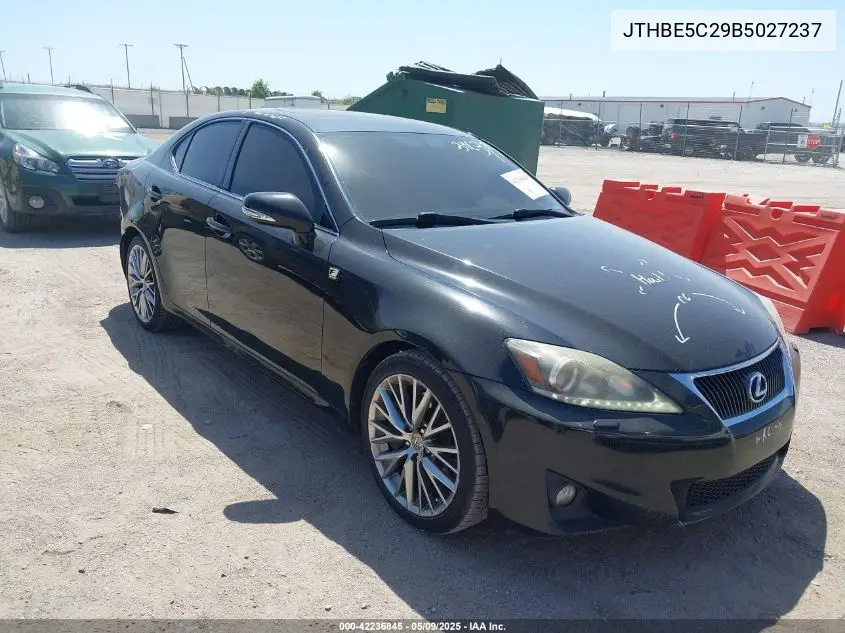 2011 Lexus Is 350 VIN: JTHBE5C29B5027237 Lot: 42236845