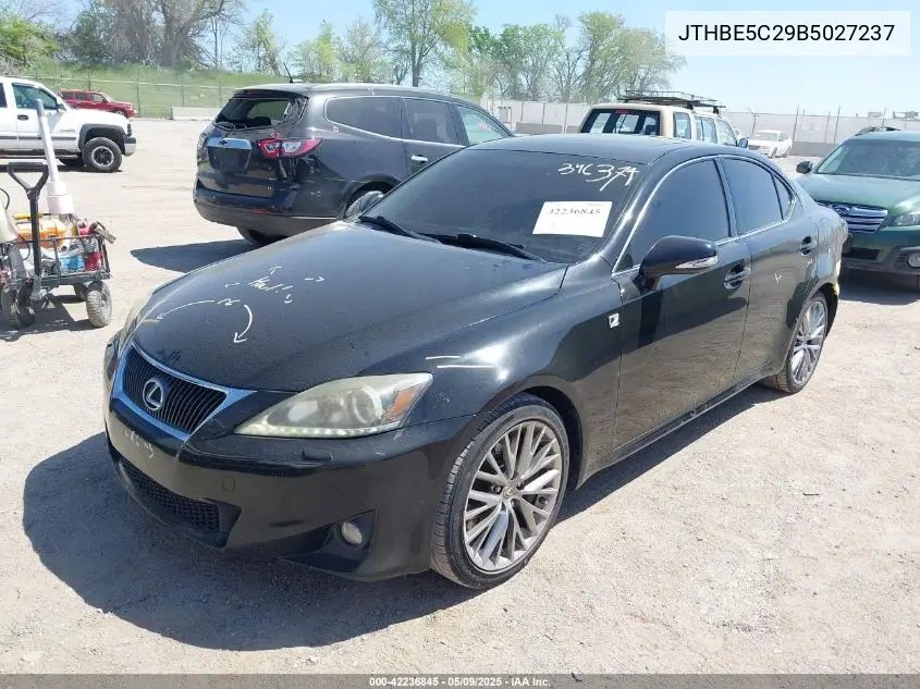 2011 Lexus Is 350 VIN: JTHBE5C29B5027237 Lot: 42236845