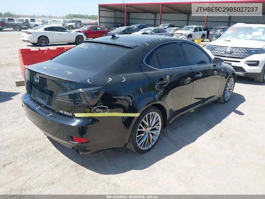 2011 Lexus Is 350 VIN: JTHBE5C29B5027237 Lot: 42236845