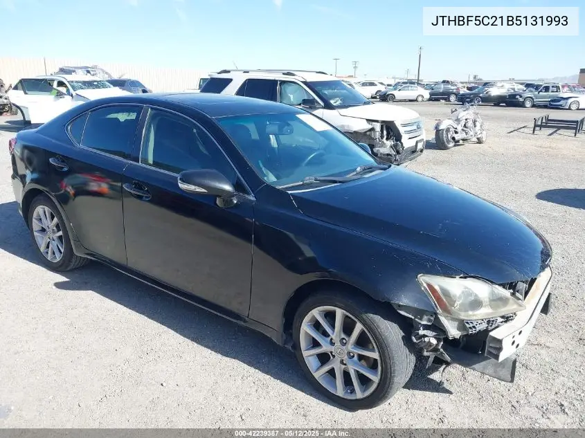2011 Lexus Is 250 VIN: JTHBF5C21B5131993 Lot: 42239387