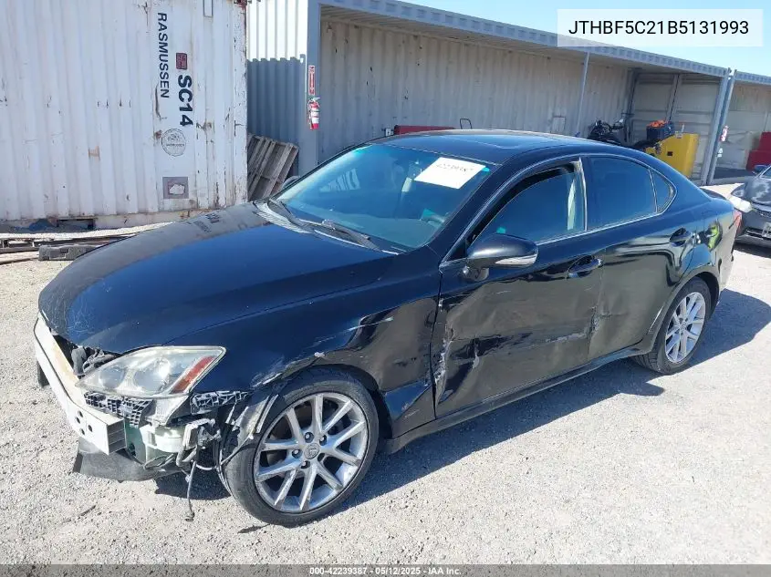 2011 Lexus Is 250 VIN: JTHBF5C21B5131993 Lot: 42239387