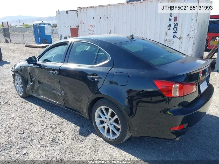 2011 Lexus Is 250 VIN: JTHBF5C21B5131993 Lot: 42239387