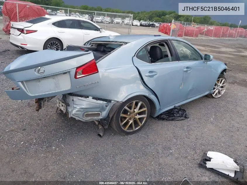2011 Lexus Is 250 VIN: JTHCF5C21B5046401 Lot: 42546457
