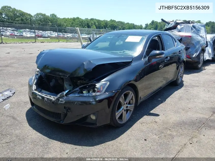 2011 Lexus Is 250 VIN: JTHBF5C2XB5156309 Lot: 42562816