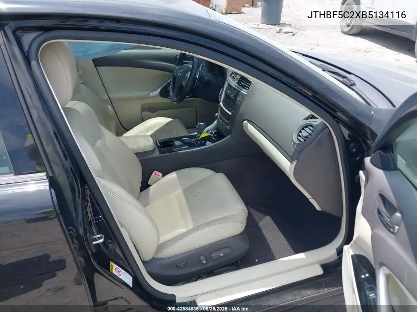 2011 Lexus Is 250 VIN: JTHBF5C2XB5134116 Lot: 42584836