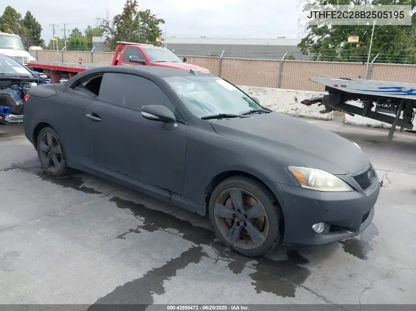 2011 Lexus Is 350C VIN: JTHFE2C28B2505195 Lot: 42598472