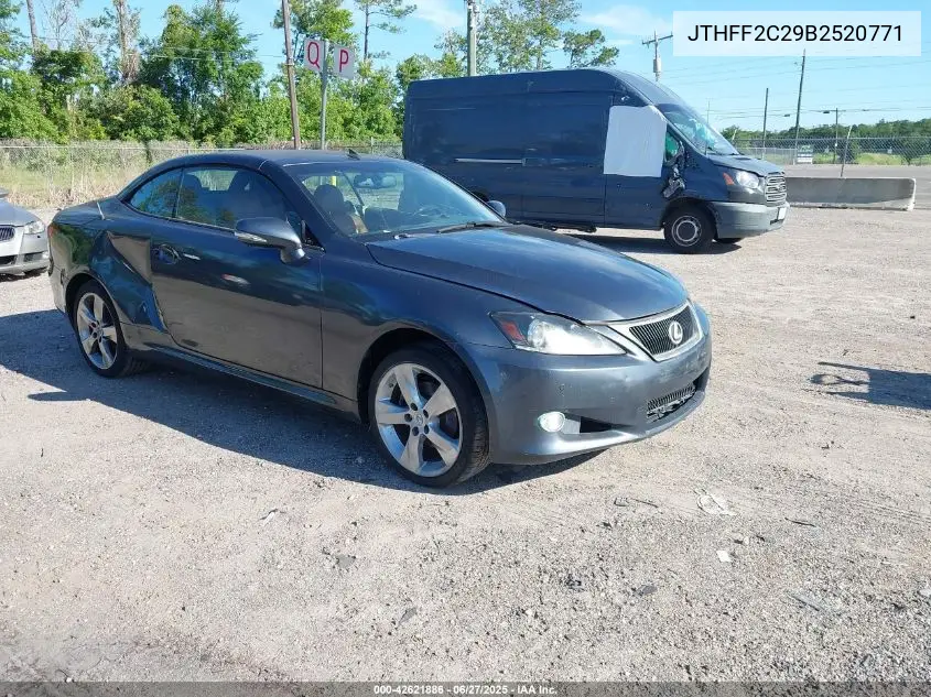 2011 Lexus Is 250C VIN: JTHFF2C29B2520771 Lot: 42621886
