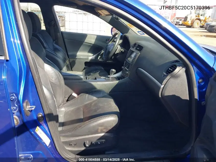 2012 Lexus Is 250 VIN: JTHBF5C20C5170396 Lot: 41804588