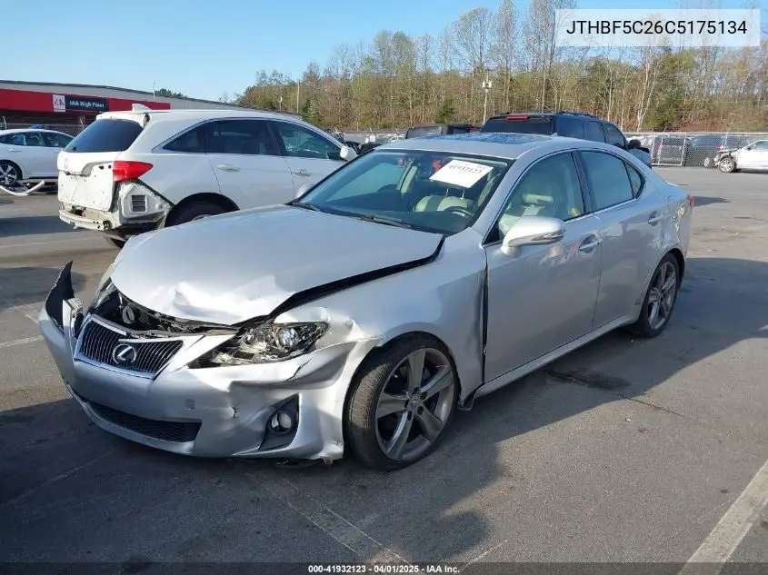 2012 Lexus Is 250 VIN: JTHBF5C26C5175134 Lot: 41932123
