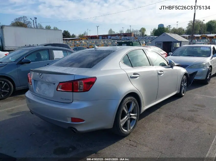 2012 Lexus Is 250 VIN: JTHBF5C26C5175134 Lot: 41932123