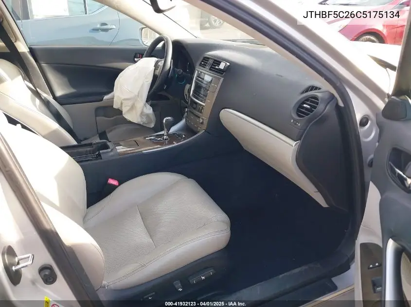 2012 Lexus Is 250 VIN: JTHBF5C26C5175134 Lot: 41932123