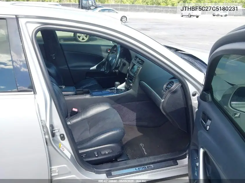 2012 Lexus Is 250 VIN: JTHBF5C27C5180231 Lot: 42186650