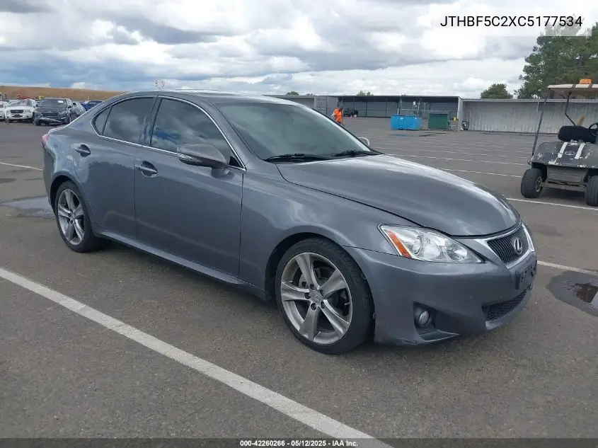 2012 Lexus Is 250 VIN: JTHBF5C2XC5177534 Lot: 42260266