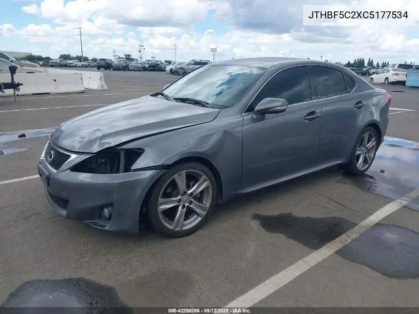 2012 Lexus Is 250 VIN: JTHBF5C2XC5177534 Lot: 42260266