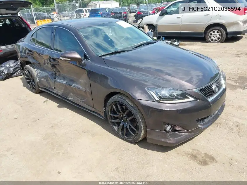 2012 Lexus Is 250 VIN: JTHCF5C21C2035594 Lot: 42546122