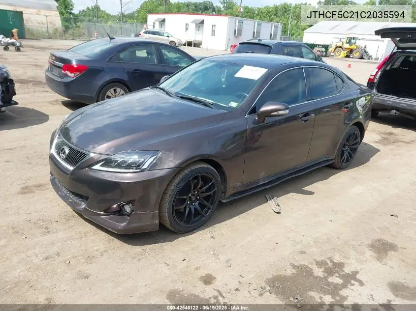 2012 Lexus Is 250 VIN: JTHCF5C21C2035594 Lot: 42546122