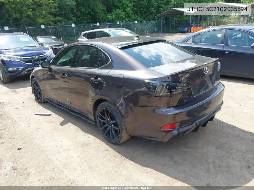 2012 Lexus Is 250 VIN: JTHCF5C21C2035594 Lot: 42546122