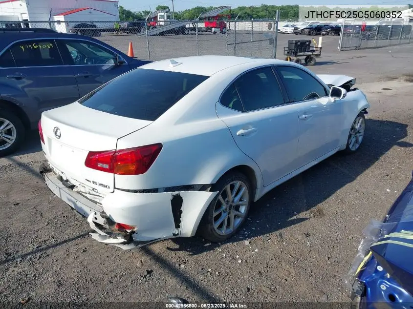 2012 Lexus Is 250 VIN: JTHCF5C25C5060352 Lot: 42566800