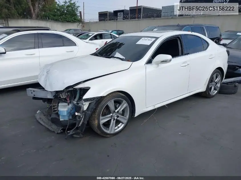 2012 Lexus Is 250 VIN: JTHBF5C26C5158222 Lot: 42587066