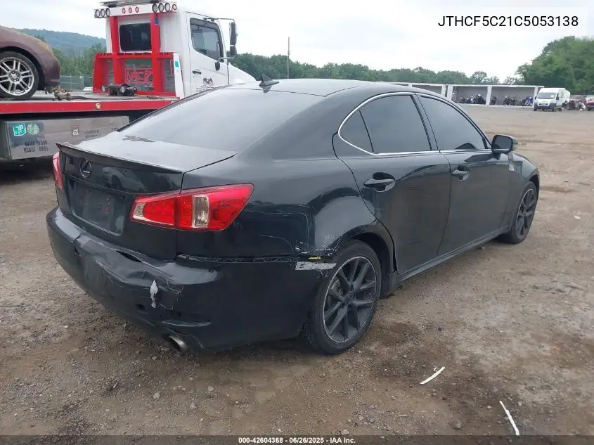2012 Lexus Is 250 VIN: JTHCF5C21C5053138 Lot: 42604368