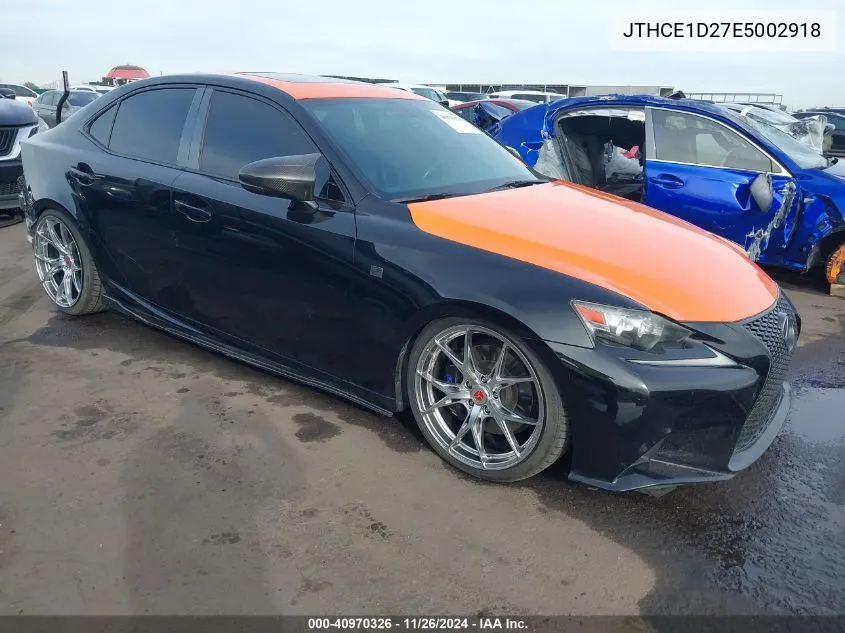 2014 Lexus Is 350 VIN: JTHCE1D27E5002918 Lot: 40970326
