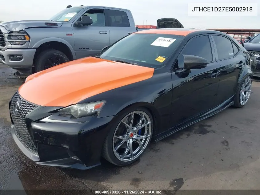 2014 Lexus Is 350 VIN: JTHCE1D27E5002918 Lot: 40970326