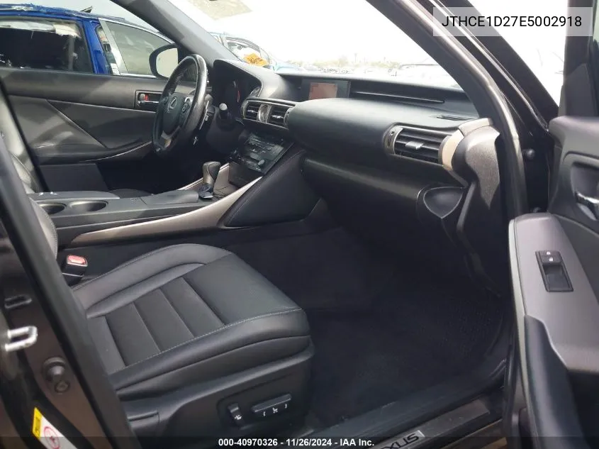 2014 Lexus Is 350 VIN: JTHCE1D27E5002918 Lot: 40970326