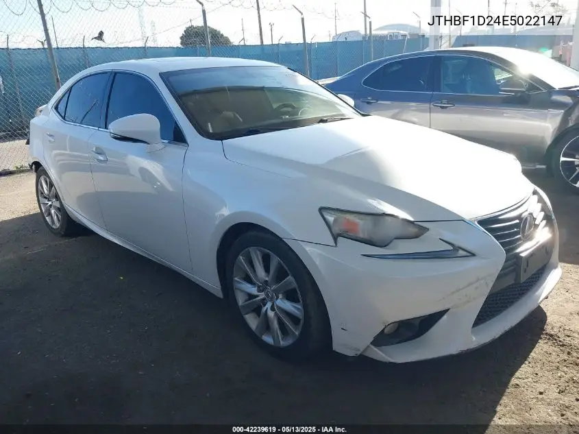 2014 Lexus Is 250 VIN: JTHBF1D24E5022147 Lot: 42239619
