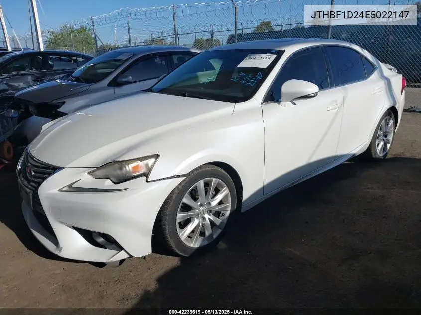 2014 Lexus Is 250 VIN: JTHBF1D24E5022147 Lot: 42239619