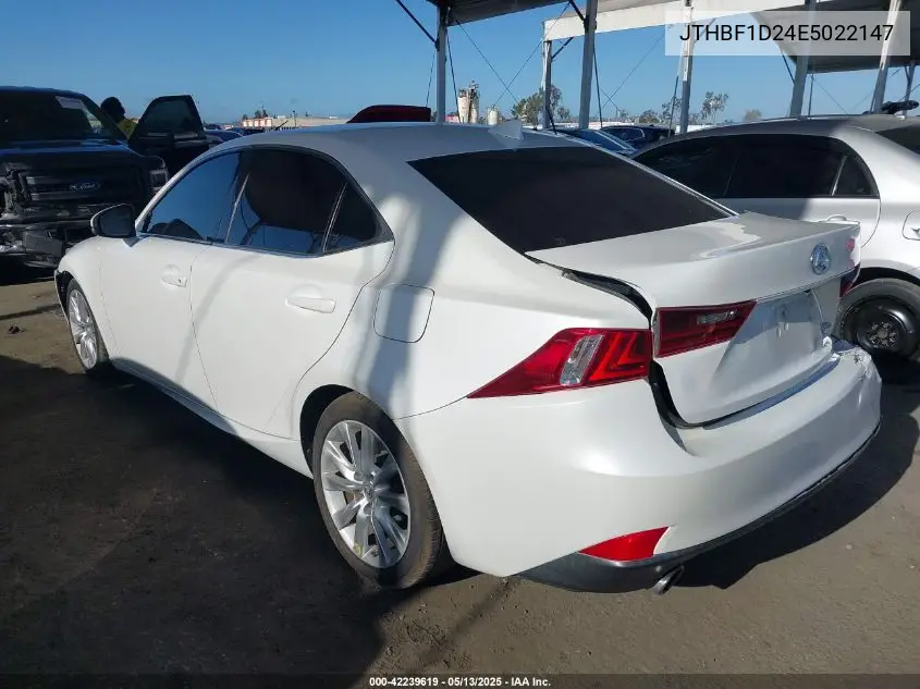 2014 Lexus Is 250 VIN: JTHBF1D24E5022147 Lot: 42239619