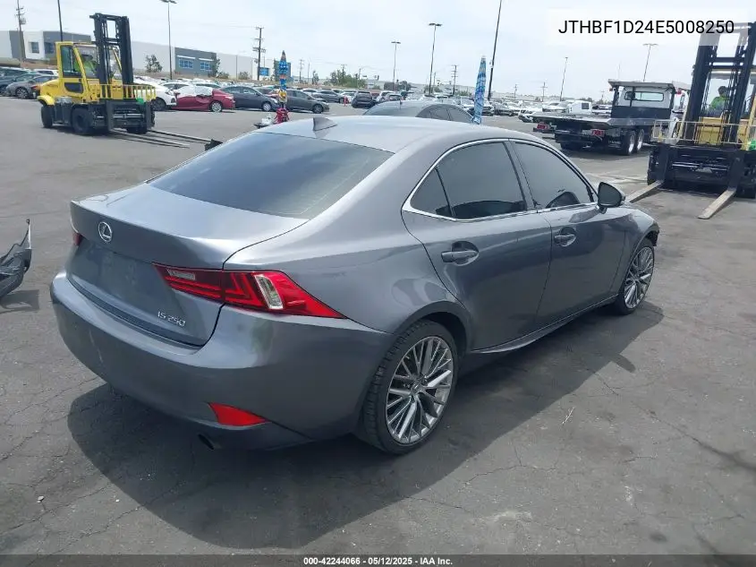 2014 Lexus Is 250 VIN: JTHBF1D24E5008250 Lot: 42244066
