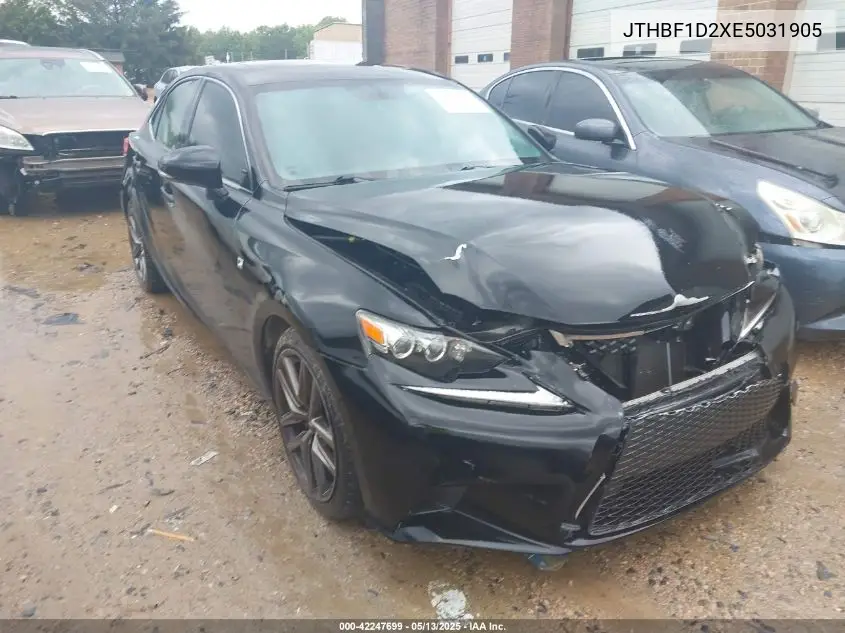2014 Lexus Is 250 VIN: JTHBF1D2XE5031905 Lot: 42247699