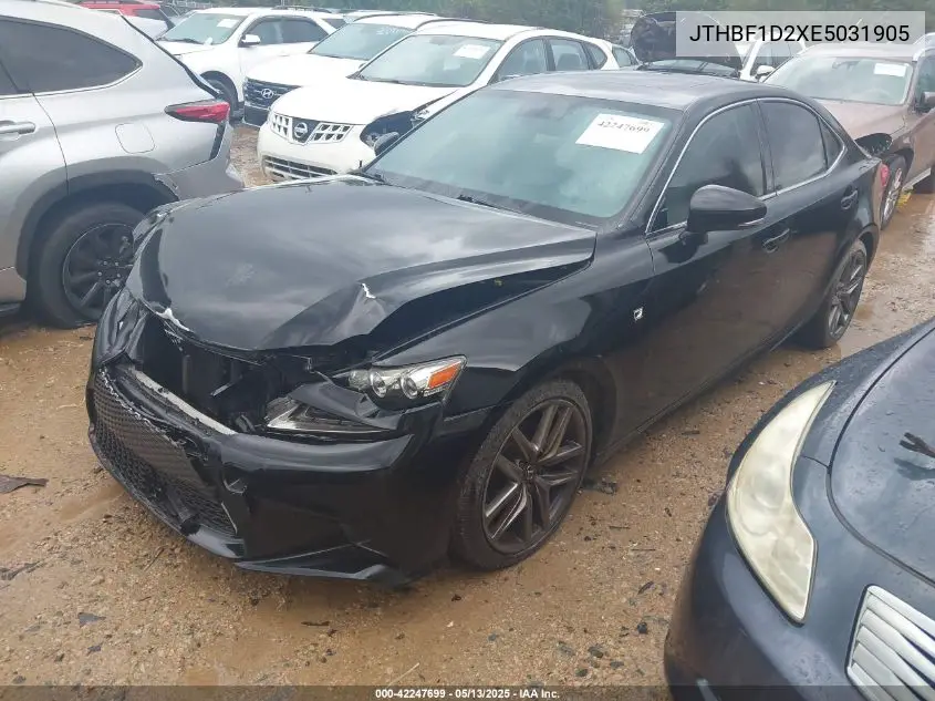 2014 Lexus Is 250 VIN: JTHBF1D2XE5031905 Lot: 42247699