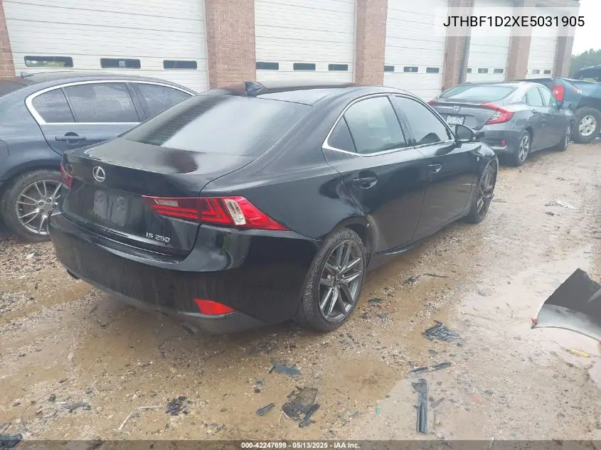 2014 Lexus Is 250 VIN: JTHBF1D2XE5031905 Lot: 42247699