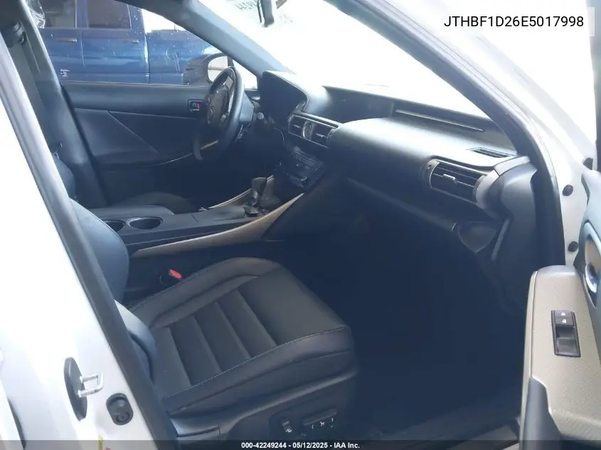 2014 Lexus Is 250 VIN: JTHBF1D26E5017998 Lot: 42249244