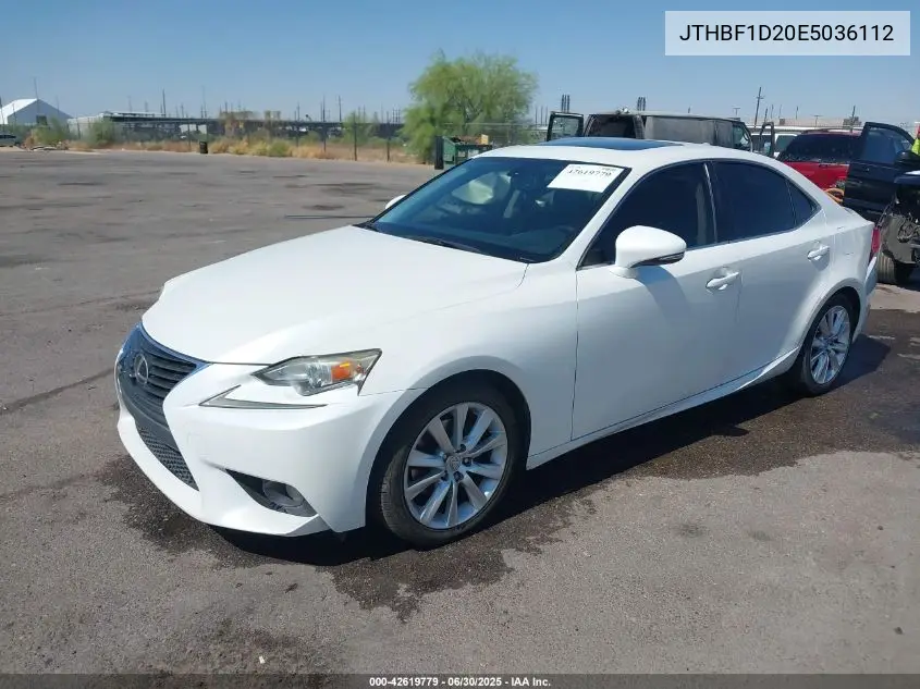 2014 Lexus Is 250 250 VIN: JTHBF1D20E5036112 Lot: 42619779