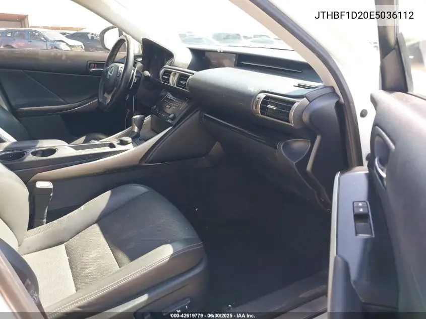 2014 Lexus Is 250 250 VIN: JTHBF1D20E5036112 Lot: 42619779