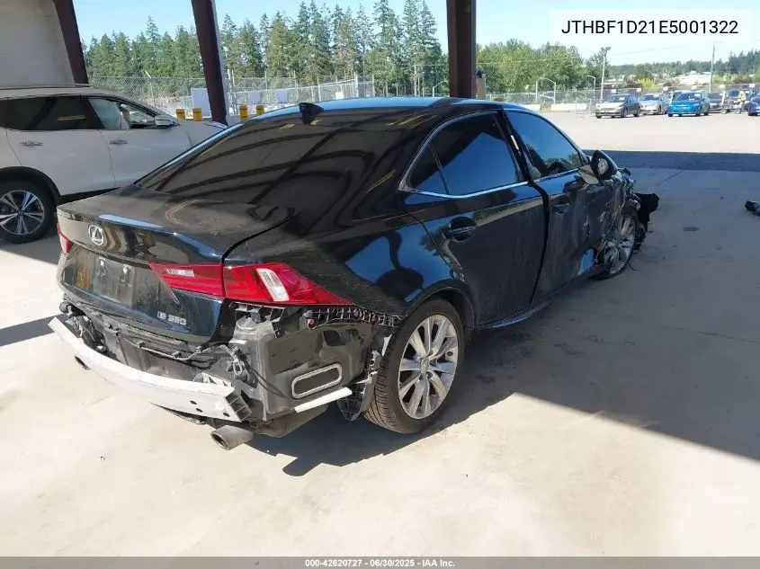 2014 Lexus Is VIN: JTHBF1D21E5001322 Lot: 42620727