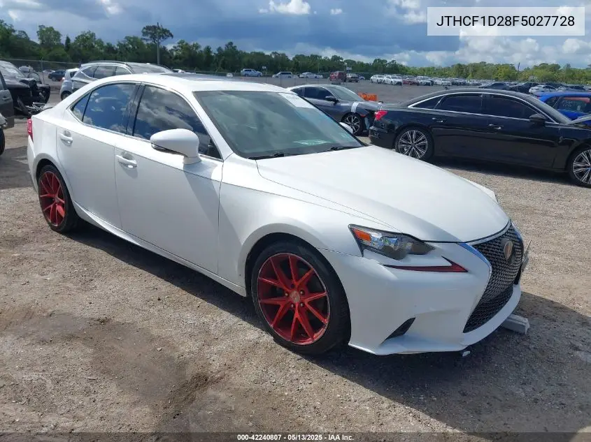 2015 Lexus Is 250 VIN: JTHCF1D28F5027728 Lot: 42240807