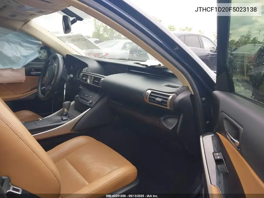 2015 Lexus Is 250 VIN: JTHCF1D20F5023138 Lot: 42251286