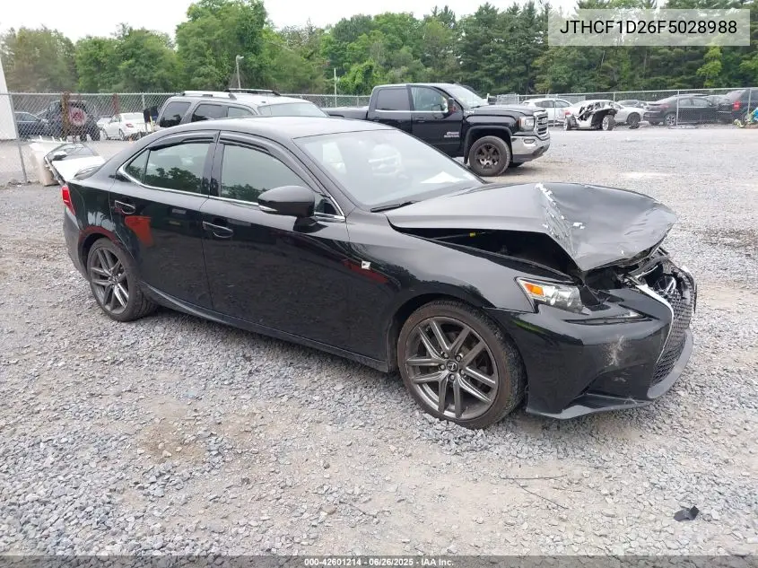 2015 Lexus Is 250 VIN: JTHCF1D26F5028988 Lot: 42601214